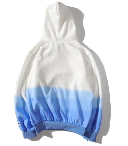 

дизайнер новый champions свитер письма вышивка логотипа балахон трехцветный галстук-окрашенные пуловеры плюс бархат свитер улица прилива бре, Black;brown