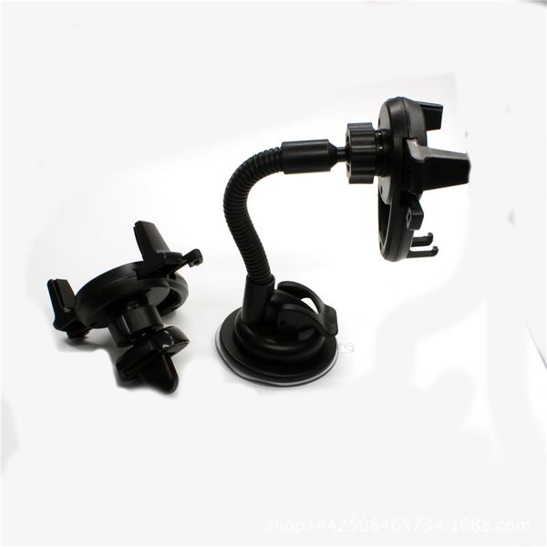 

Cell Phone Holder 2 in 1 Mini Windshield Car Mounts Bracket 360 Degree Rotation Air Vent Sunction Cup Kickstand Clamps Stands For Smartphone