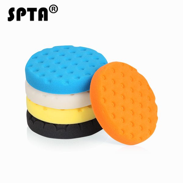 

spta 6 inch (150mm ) buffing pads polishing pads kit for car polisher buffer yellow/orange/blue/black/white ----select color