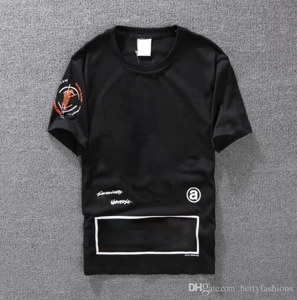 

casual t-shirt mens clothing summer designer shirt black white orange size s-xxl cotton blend crew neck short sleeve cartoon print