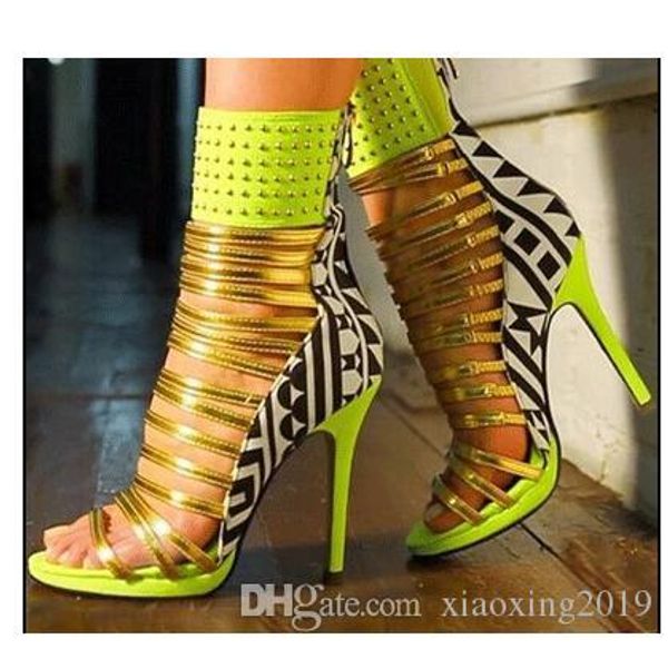 

2017 summer european coloured rivets high heel hollows shoes female lady's women bridal evening prom party club bar shoes, Black