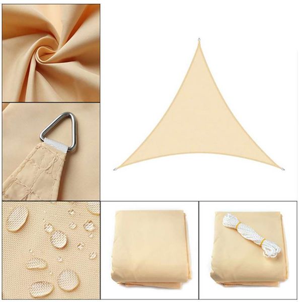 

quick drying durable awning waterproof shade canopy anti uv portable camping accessories hiking sunscreen garden triangle