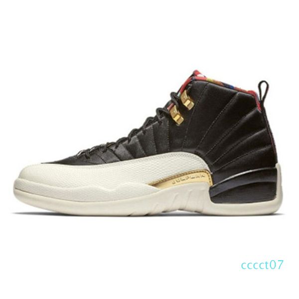 

12s reverse taxi men basketball shoes 12 game royal fiba cny gym red playoff ovo men women sports shoes sneakers size 7 - 13 ct07