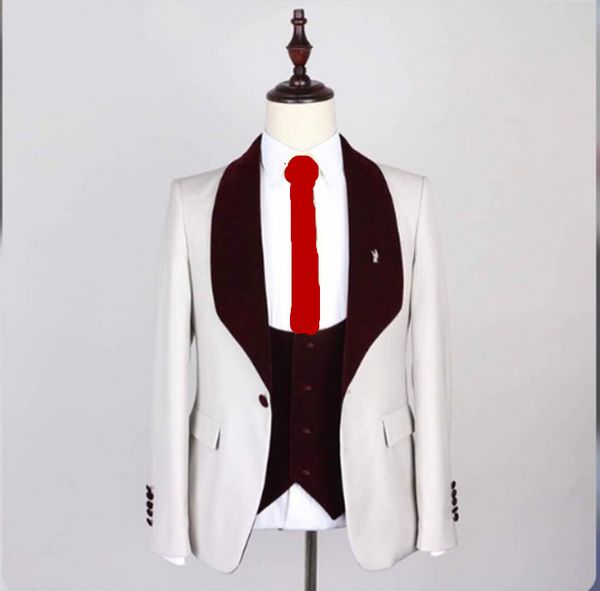 

classic shawl lapel wedding tuxedos slim fit suits for men groomsmen suit prom formal suits (jacket+pants+vest+tie) 833, Black;gray