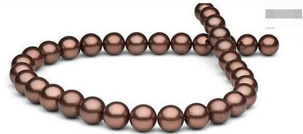 

10-11mm black red pearl necklace 18 inches 14k, Silver