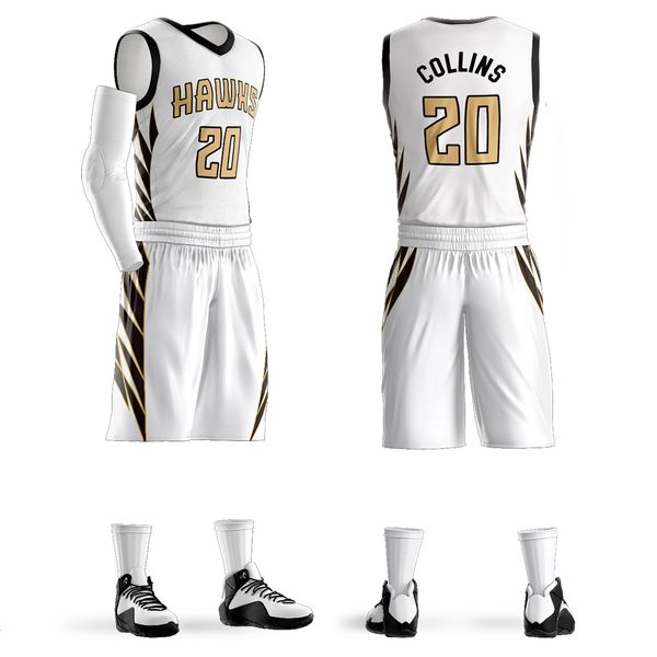 

Подгонянные мужской баскетбол наборы же звезды Джон Коллинз пользовательские ко