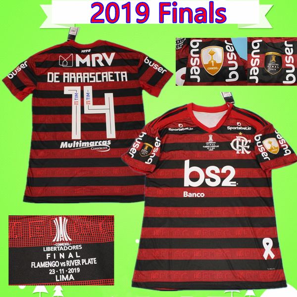 

23 11 2019 finals flamengo vs river plate soccer jerseys gabriel b. de arrascaeta diego e.ribeiro man flemish football shirt, Black;yellow
