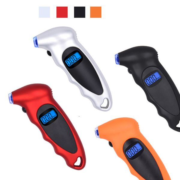

1pc car lcd digital tire gauge button air pressure 13.8*5.6*2.8cm replacement accessory tool tester backlight