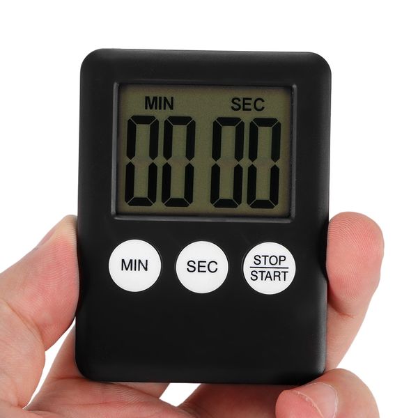 

Super Thin LCD Digital Screen Kitchen Timer Square Cooking Count Up Countdown Alarm Sleep Stopwatch Temporizador Clock Dropship