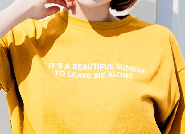 

it is a beautiful sunday to leave me alone yellow sweatshirt funny slogna women grunge tumblr cool street style pullovers outfi, Black