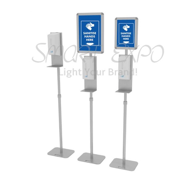 

hand sanitizer dispenser stand automatic touchless hand sanitizer dispenser and hand soap dispenser stand with information display board