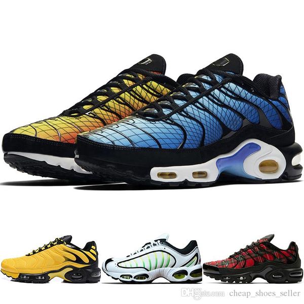 

2019 new tn plus greedy og maxes running shoes for men tns plus tn se orange blue mens designer sports sneakers size 7-12, White;red