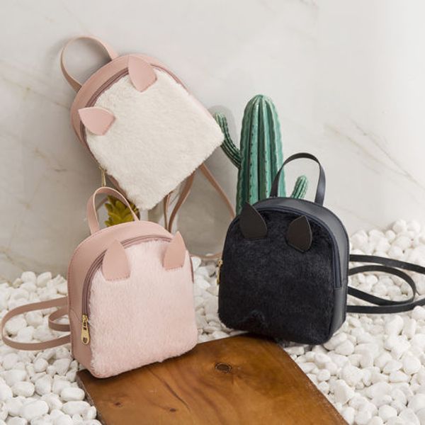 

women girls mini backpack faux leather rucksack school bag travel handbag lot