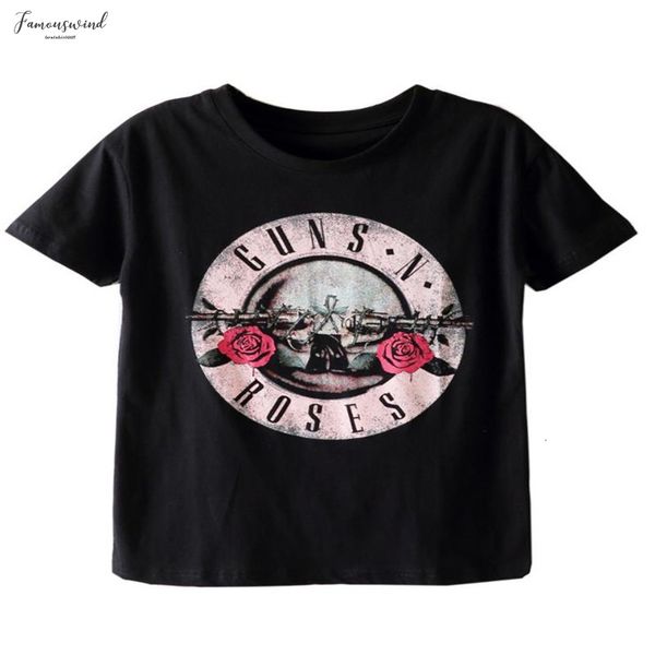 

black t shirt women gun n roses t-shirt vintage rock cotton t-shirt short sleeve streetwear women tumblr print s-2xl, White
