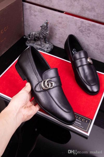 

19mm luxury mans goodyear welted shoes italian imported bronze genuine leather dress shoes classic suits man shoes european yetc1, Black