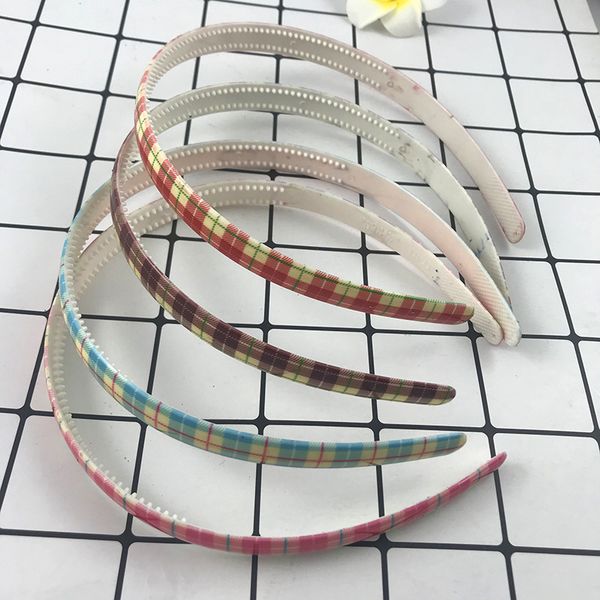 

st0462-1. 5cm printed plastic headband, Brown
