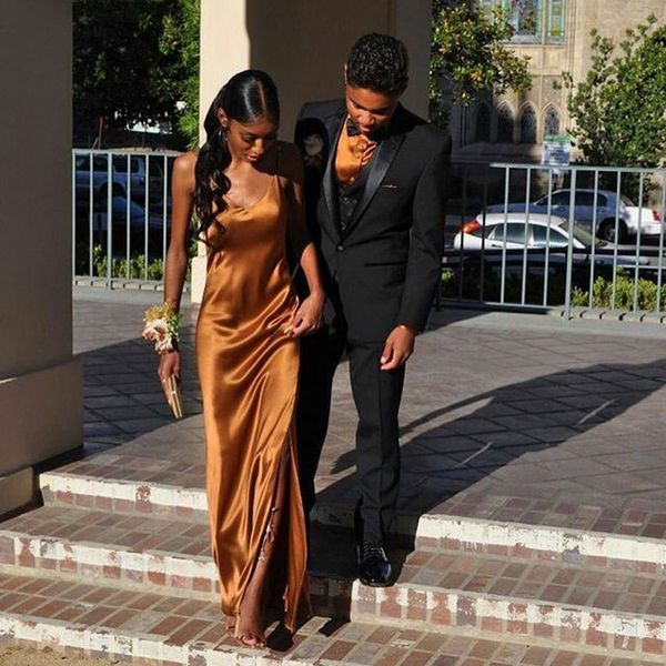 

black men suits slim fit groom wedding tuxedo one button trajes de hombre groomsmen outfits prom party 3piece man blazer terno masculino, Black;gray