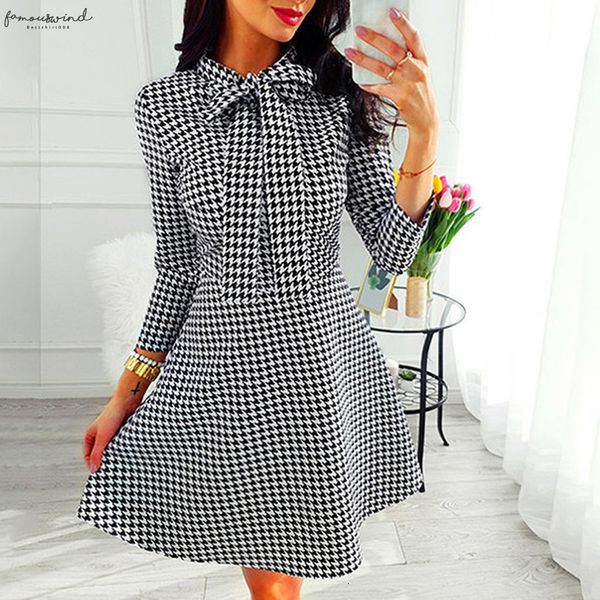 

women dress new fashion woman clothes womens fashion bows style long sleeve dress party mini dress 919g25 good quality, Black;gray