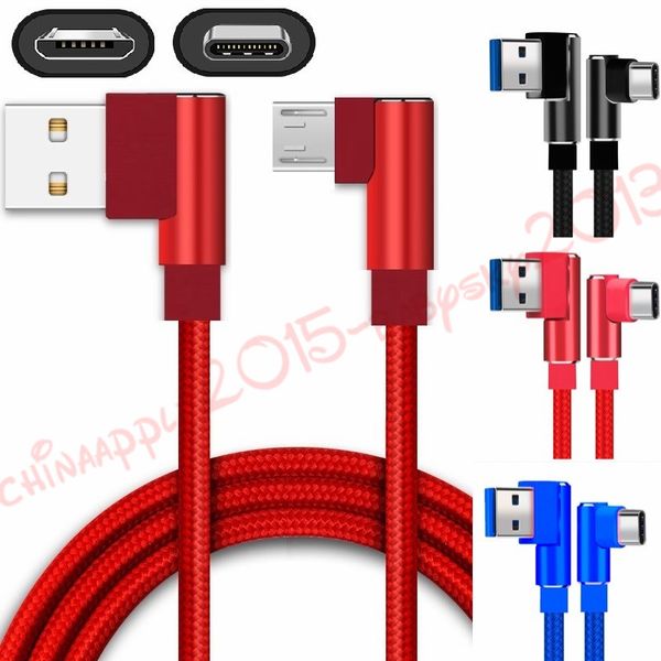 

быстрый зарядный кабель тип c micro usb кабель 1м 2м 3м 90 градусов плетеный сплав usb c кабели для samsung s7 s8 s9 plus htc
