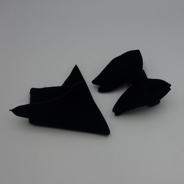 

ikepeibao парадных мужского black velvet red bowties множество с платочком fushcia галстуков accessaries, Blue;purple