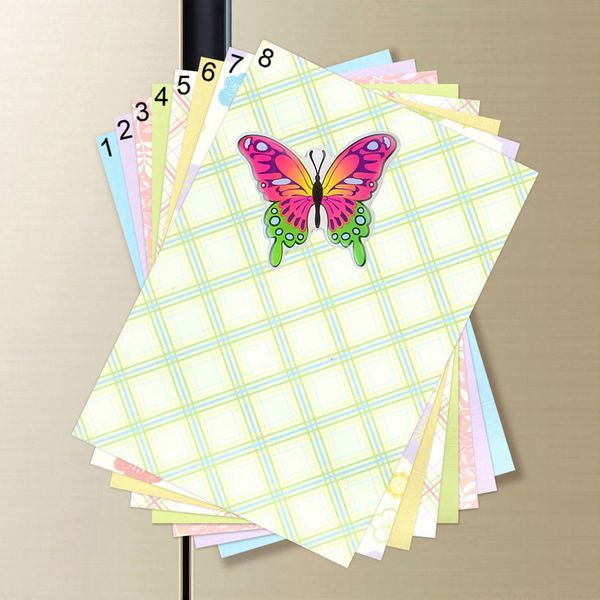 

6 pcs refrigerator magnets stickers cute cartoon butterfly series magnetic refrigerator stickers home decoration a724