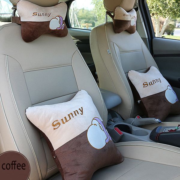 

new winter fluffy car bone pillow cartoon car headrest monkey pillow four seasons universal supplies