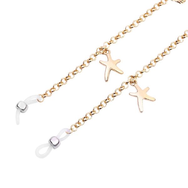 

wholesale-vintage sun glasses chain holder for women fashion sunglasses neck chain metal eye glasses strap landyard cordon para gafas, Silver