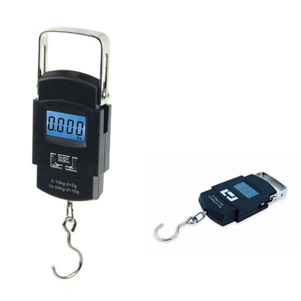 

50kg/10g digital scale outdoor portable fishing scales lcd display electronic balance hand tools luggage hanging digital scale vt1709