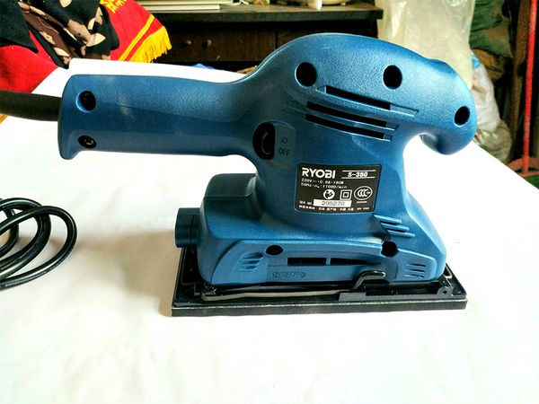 

japan ryobi s-350 sander woodworking sandpaper machine polishing 180w 11,000 rpm