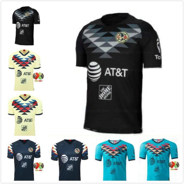 

лига mx 2019 2020 2021 клуб америка футбольные майки джовани о. лайнез р. мартинес выездной вратарь 20 21 футбольные майки, Black;yellow