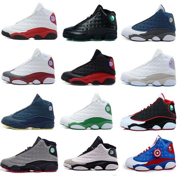

2019 mens basketball shoes 13 bred black true red history of flight dmp discount sports shoe women sneakers 13s black cat