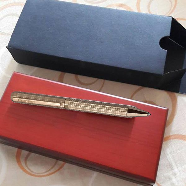 

ap pen gift pen metal golden /rosegolden/silver /black checkered red wood box ballpoint pen classical luxury good quality, Blue;orange
