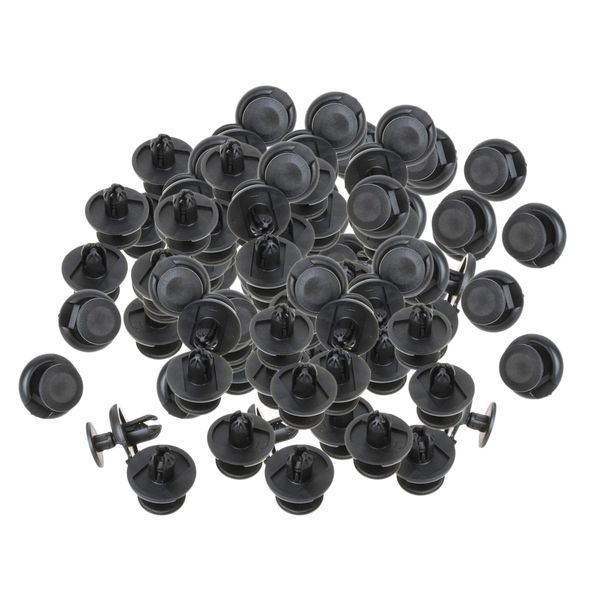

50 pairs car automotive nylon push pin rivet trim clip panel mud flaps