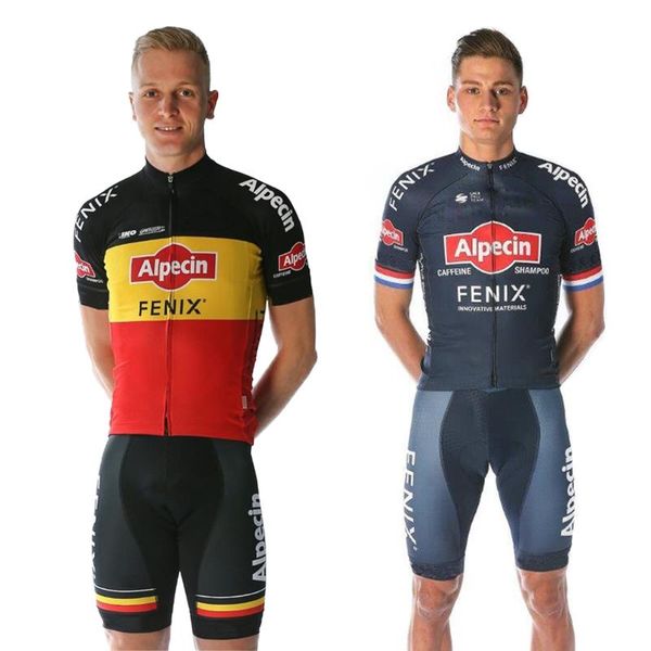 

2020 pro team alpecin велоспорт одежда mtb мужская с коротким рукавом джерси наборы лето дорожный велосипед uniform триатлон скафандр quick, Black;blue