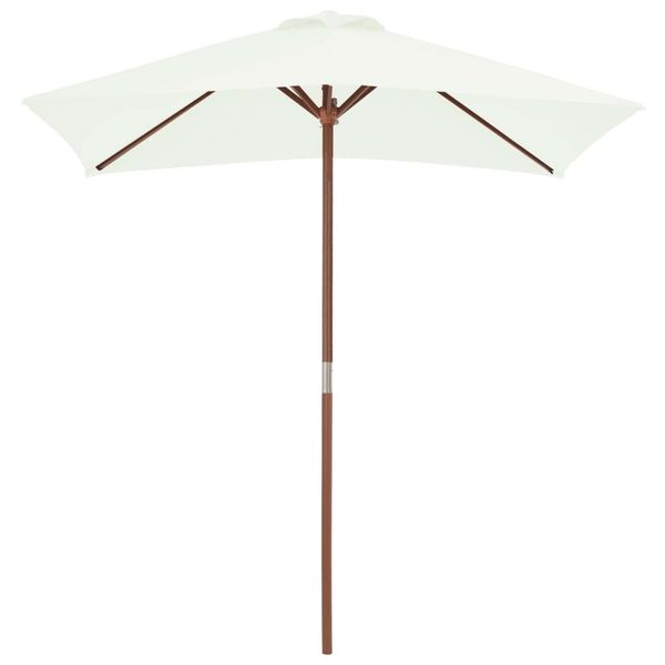 

garden umbrella with wooden stick 150x200 cm sand garden sets