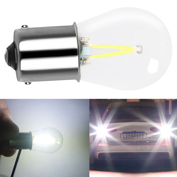 

2019 p21w led ba15s 1156 led filament chip car light s25 auto vehicle reverse turning bulb lamp turn signal drl white 12v