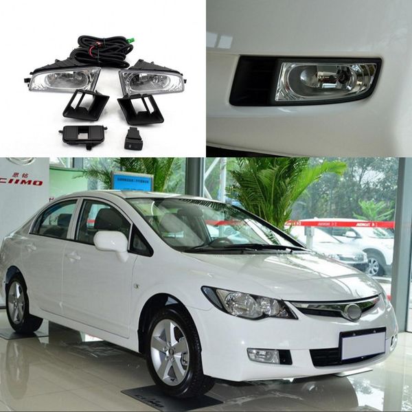 

car oem style directly replacement fog lamp lights for w/bulb+switch+wire+bezel/1set for honda ciimo 2012-2014
