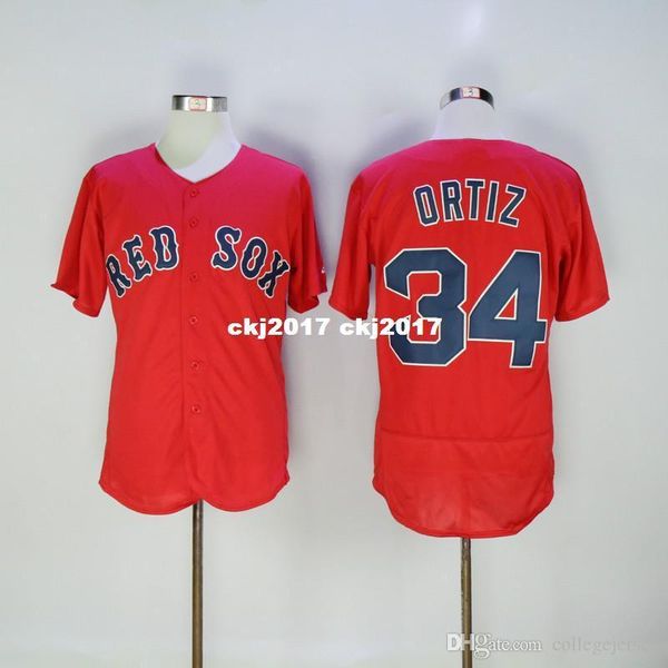 

34 david ortiz flexbase jersey red, Blue;black