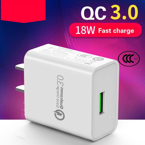 

быстрая зарядка qc3.0 3c certifica сотовый телефон charger18w 5v 9v 12v стандарт сша быстрая зарядка адаптер для мобильного телефона samsung