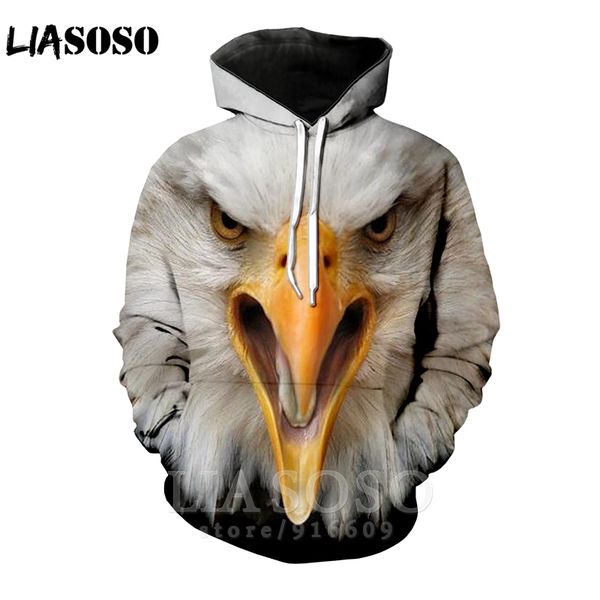 

anime t-shirt fashion women harajuku eagle face 3d print homme streetswear t shirt/hoodies/sweatshirt kids men t-shirt e699, White;black