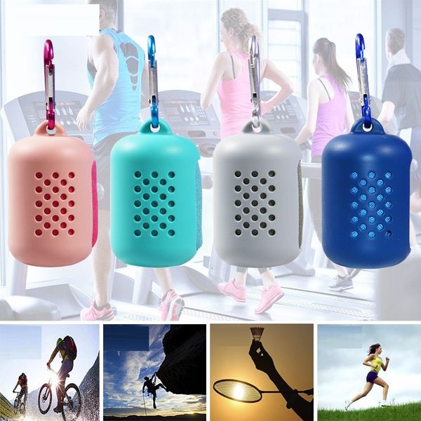 

2pcs creative microfiber sports towel cold towel cold towel outdoor travel portable quick-drying
