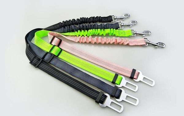 

reflective dog car safety seat belt dog leash elastic nylon safe walking training pet leash cats dogs harness collar strap belt