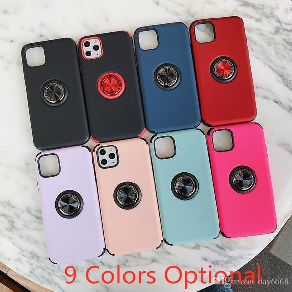 

metal ring holder with magnetic on car cover tpu case for apple iphone 11 11pro 11pro max