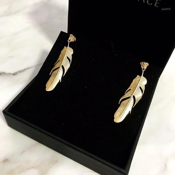 

серьги серьга пера ювелирных изделий из латуни женщин высоких ювелирных изделий christmas party gift circle earrings1, Silver