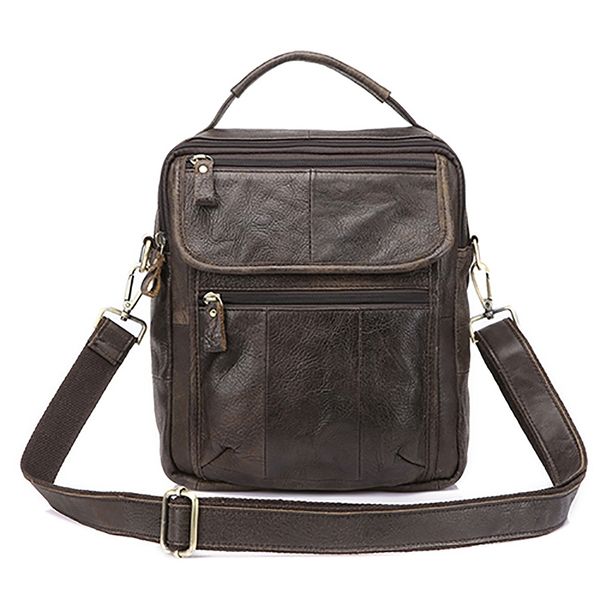 

leather shoulder bag casual business handbag vintage briefcase fashion diagonal package leather bag