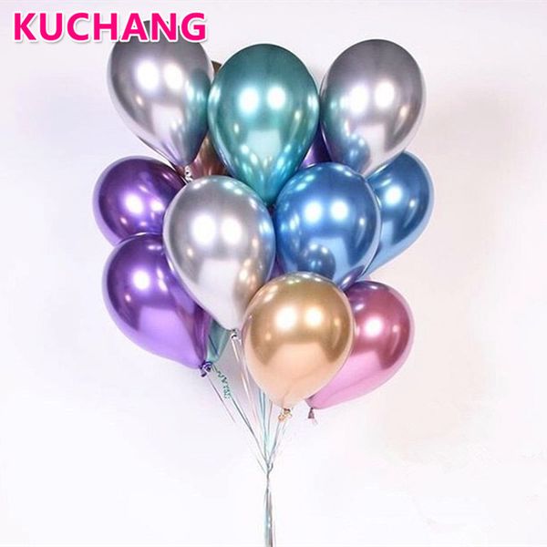 12inch Latex Chrome Gold Silver Wedding Baby Shower Birthday