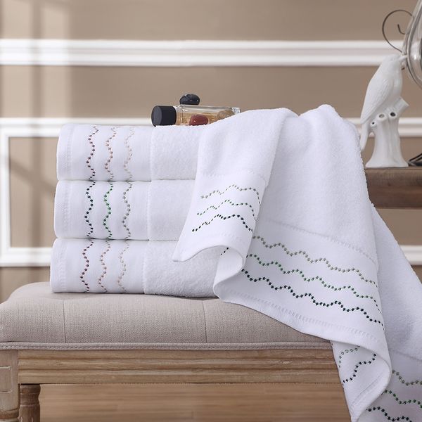 

l towel set thick embroided bathroom 70x140 beauty women cute thick bath antibacterial sauna absorbent recznik couple ee50yj