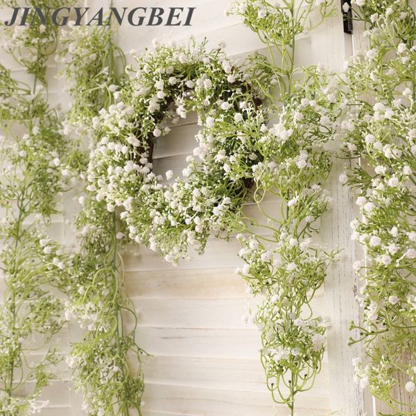 

decorative flowers & wreaths 1.8m gypsophila vine / wreath baby breathing artificial flower fake silicone plants party wedding wall home dec