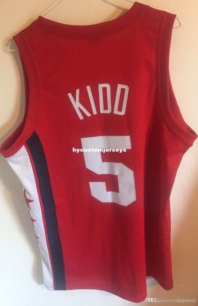 

wholesale jason kidd nk rewind jersey red men #5 t-shirt vest stitched basketball jerseys ncaa, Black;blue