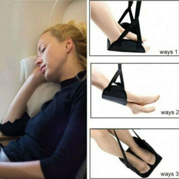 

2020 comfy hanger travel airplane footrest hammock foot made with memory foam